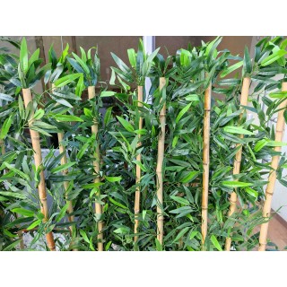 Bambu Saksısı, Bambu Çiçek Bambu Yapay Çiçek I Bambu Saksısı I Antrasit Ahşap Saksı