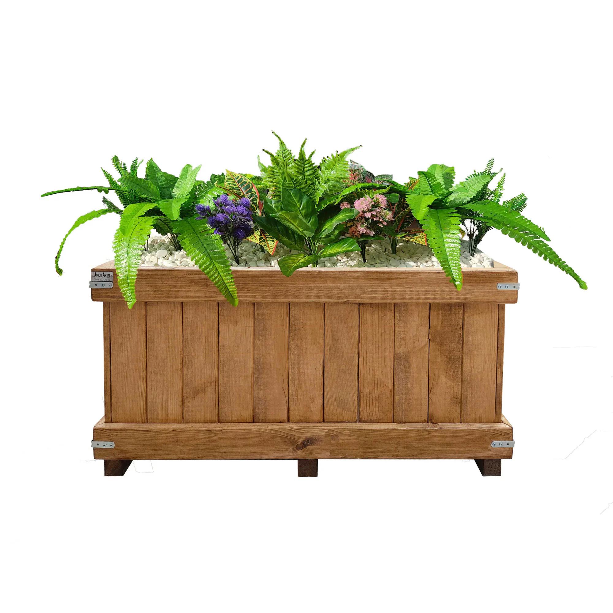 Uygun Ahsap FlowerpotDeck Wooden Flowerpot - Big Size Outdoor
