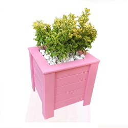 Angle Bar Wooden Flowerpot