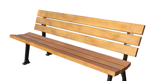 metal-footed-wooden-park-bench-classic