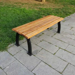 Metal Ayaklı Ahşap Bank Bench