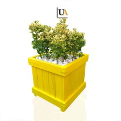 Vaulted Wooden Flowerpot