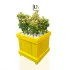 Vaulted Wooden Flowerpot